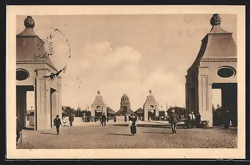AK Leipzig, Intern. Baufachausstellung 1913, Strasse des 18. Oktober