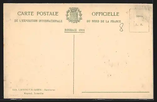 AK Roubaix, Exposition Internationale du Nord de la France 1911 - Pavillon de l`Afrique Equatoriale Francaise
