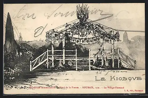 AK Roubaix, Exposition Internationale du Nord de la France 1911, Le Village Flamand, Ausstellung