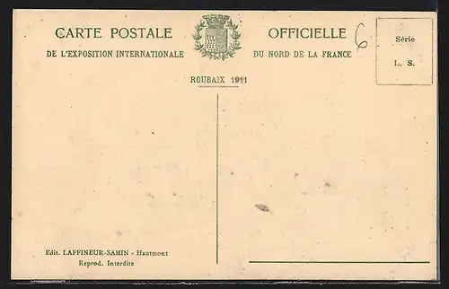AK Roubaix, Exposition Internationale du Nord de la France 1911, Palais de l`Economie et Hygiene Sociales