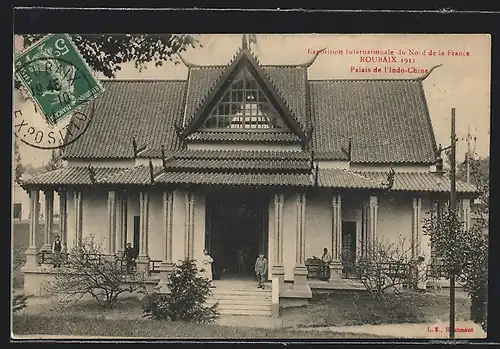 AK Roubaix, Exposition Internationale du Nord de la France 1911, Palais de l`Indo-Chine, Ausstellung