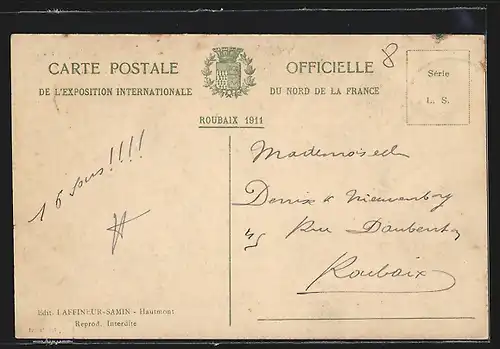 AK Roubaix, Exposition Internationale du Nord de la France 1911, Palais de l`Indo-Chine, Ausstellung