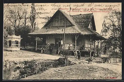 AK Roubaix, Exposition Internationale du Nord de la France 1911, Pavillon de l`Afrique Equatoriale Francaise