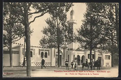 AK Roubaix, Exposition Internationale du Nord de la France 1911, Palais de l`Algerie et de la Tunisie