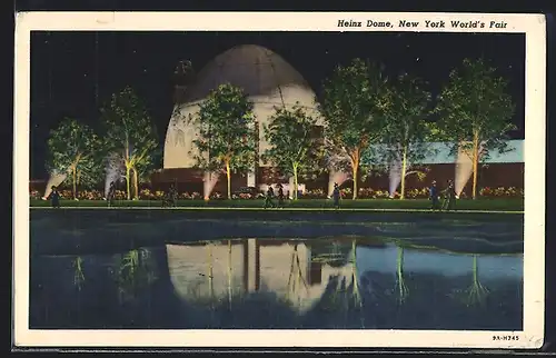 AK New York, World`s Fair 1939, Heinz Dome, Ausstellung