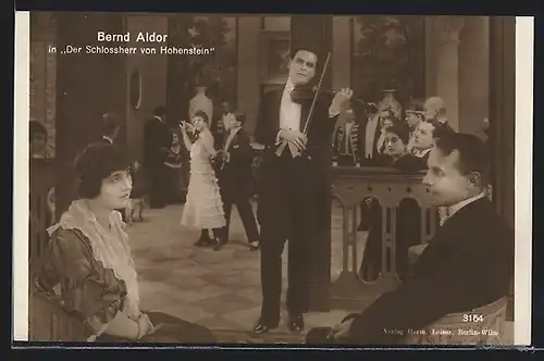 AK Schauspieler Bernd Aldor in Der Schlossherr von Hohenstein, Filmszene