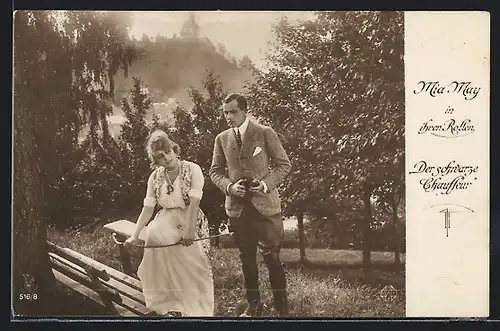AK Schauspieler Mia May in ihrer Rolle im Film Der schwarze Chauffeur