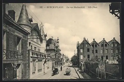 AK Berck-Plage, La rue Rothschild