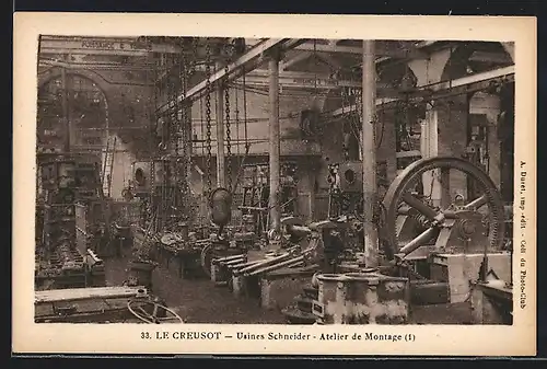 AK Le Creusot, Usines Schneider, Atelier de Montage
