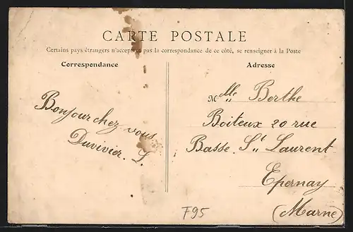 AK Argenteuil, Geschäfte in der Grande-Rue