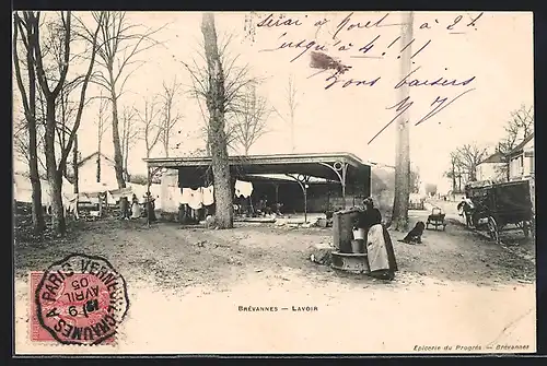 AK Brevannes, Lavoir, Waschfrauen