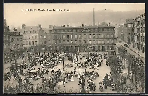 AK Elbeuf, Place Lecallier, Le Marché