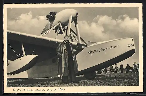 AK Wasserflugzeug Das fliegende Kreuz