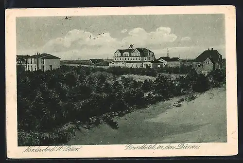 AK St. Peter, Strandhotel in den Dünen