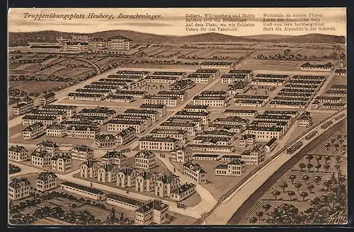 AK Heuberg / Stetten, Barackenlager auf dem Truppenübungsplatz