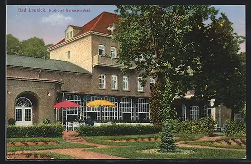 AK Bad Lausick, Kurhotel Hermannsbad