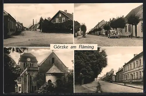 AK Görzke, Strassenpartien und Kirche