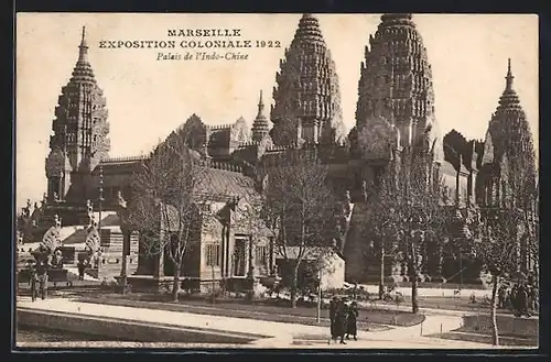 AK Marseille, Ausstellung Exposition coloniale 1922, Palais de l`Indo-Chine