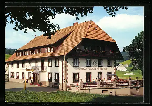 AK Titisee-Neustadt, Gasthof Sonne-Post mit Wehrle`s Posthof