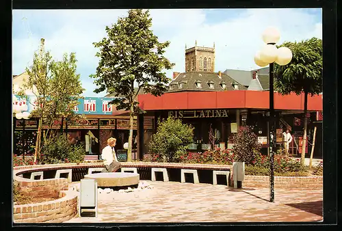 AK Eschweiler, City-Center mit Eisdiele