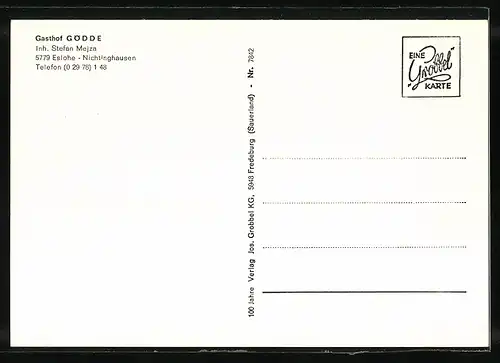 AK Eslohe-Nichtinghausen, vier Ansichten vom Gasthof Gödde