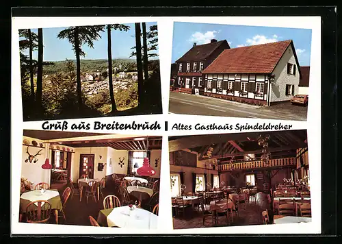 AK Breitenbruch, Altes Gasthaus Spindeldreher E. König, Innenansichten