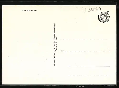 AK Roringen, Teilansicht, Turnverein am Drakenberg, Kirche