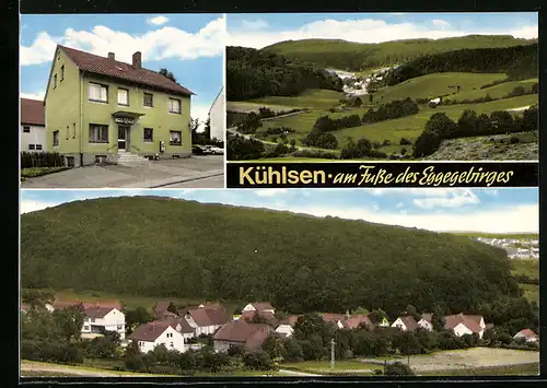 AK Kühlsen / Bad Driburg, Gasthof und Pension Zum Steinberg, Teilansicht, Panorama
