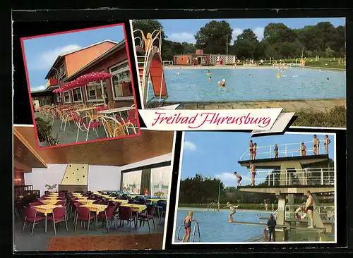 AK Ahrensburg /Holst., Restaurant Strehl im Freibad
