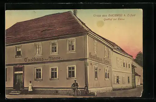 AK Dachwig b. Erfurt, Gasthof zur Tanne