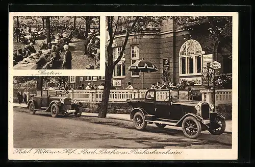 AK Bad Berka, Hotel-Pension und Cafe Wettiner Hof