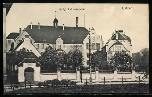 AK Uelzen, Königl. Lehrerseminar, Vorderansicht