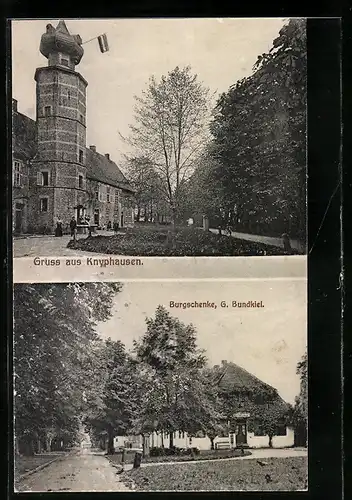 AK Knyphausen, Gasthof Burgschenke von G. Bundkiel