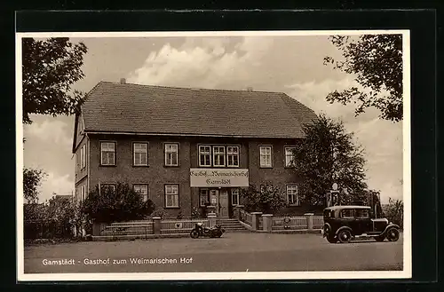 AK Gamstädt, Gasthof zum Weimarischen Hof