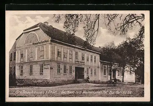 AK Grossneuhausen i. Thür., Gasthaus zum Weimarischen Hof von Karl Kahle