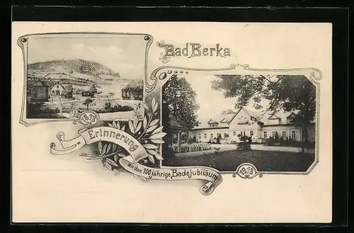 AK Bad Berka, Festpostkarte zum 100 jährigen Badejubiläum 1813-1913, Kurhaus