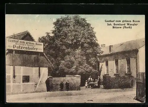 AK Bötzow /Mark, Gasthof zum grünen Baum