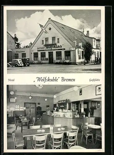 AK Bremen / Stadt, Gasthof und Hotel Wolfskuhle