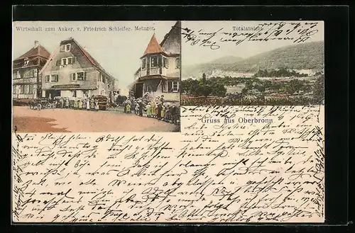 AK Oberbronn, Gastwirtschaft zum Anker, Gesamtansicht