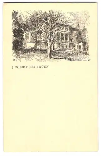 9 Fotografien Dr. Bruno Wolf, Brünn, Ansicht Jundorf bei Brünn, Villa Rohrer Aussen - & Innenansichten, Inneneinrichtung