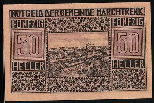 Notgeld Marchtrenk 1920, 50 Heller, Fabrik