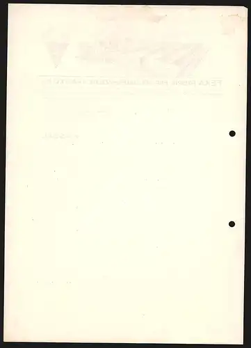 Rechnung Kassel 1939, FEKA - Kraft & Co. KG, Fabrik für Spezialfahrzeuge, Wersansicht und FEKA-Kipper-Symbol