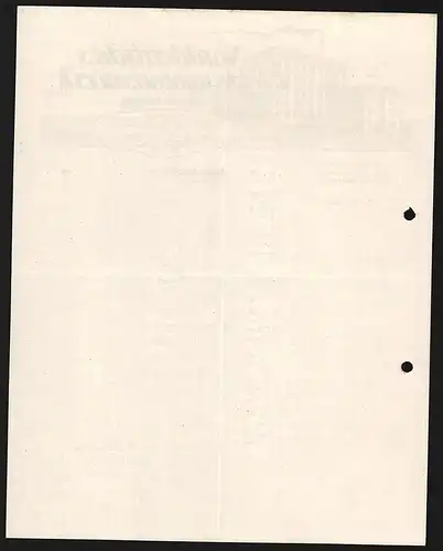 Rechnung Hamburg 1920, Norddeutsches Elektromotorenwerk, Fabrikanlage und Transportfahrzeug