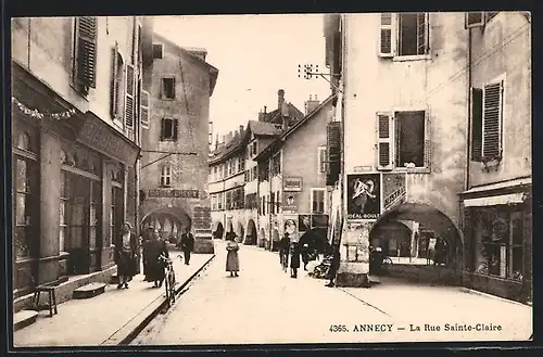 AK Annecy, La Rue Sainte-Claire