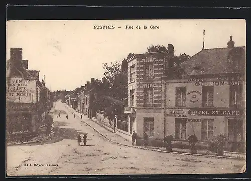 AK Fismes, Rue de la Gare