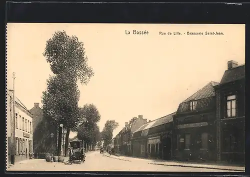AK La Bassée, Rue de Lille, Brasserie Saint-Jean