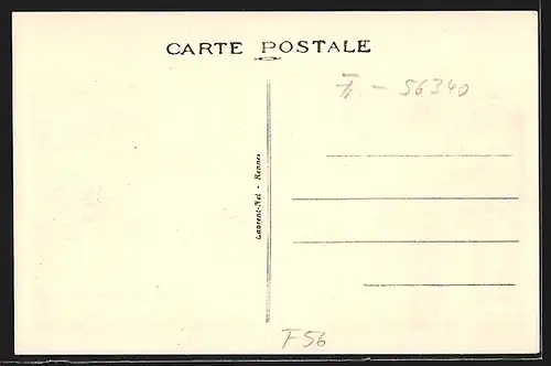 AK Carnac, Un Cortège de Noce