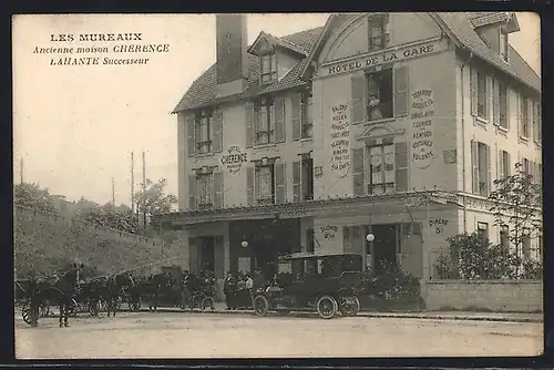 AK Les Mureaux, Anxienne maison Cherence, Hotel de la Gare