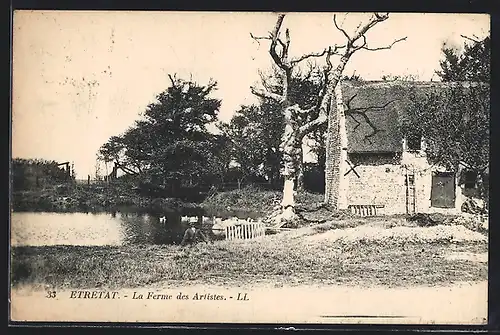 AK Étretat, La Ferme des Artistes