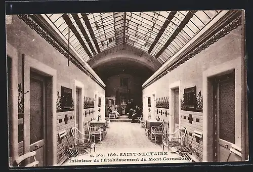 AK Saint-Nectaire, Intérieur de l`Etablissement du Mont Cornadore